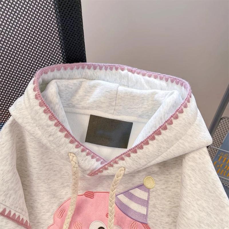 Sweatshirt for Women Oversize Hooded Thickened Loose Casual Pullover Long Sleeve Winter Sweatshirt Top