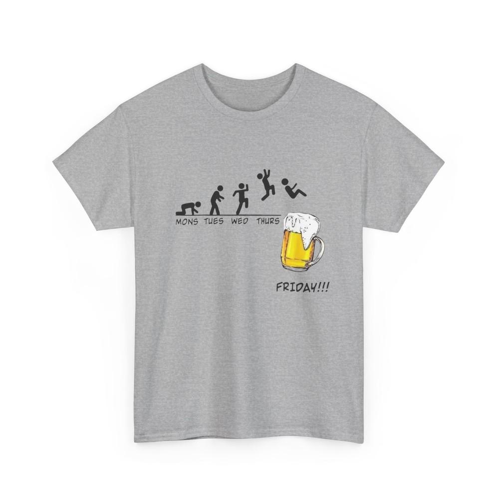 

Funny Friday Beer Tee, Weekday Vibes, Weekend Celebrations, Gift for Beer Lovers L