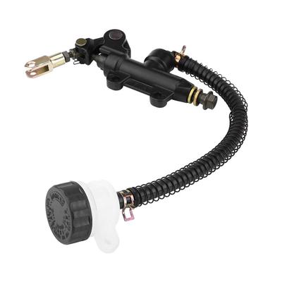 Aluminum Alloy Rear Brake Master Cylinder with Reservoir for Motorcycle Rear Brakes, Hydraulic Master Cylinder, Leak-Proof, for Suzuki and Honda