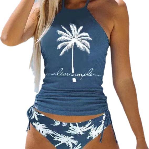 Bikini de Baño Conservador Multicolor Europeo y Americano 2024