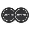 For Benz S-W222Pcs Premium Silicone AMG Car Water Cup Holder Coaster Anti-Slip Mats For Mercedes Benz W213 W204 W205 W177 GLC Auto Accessories