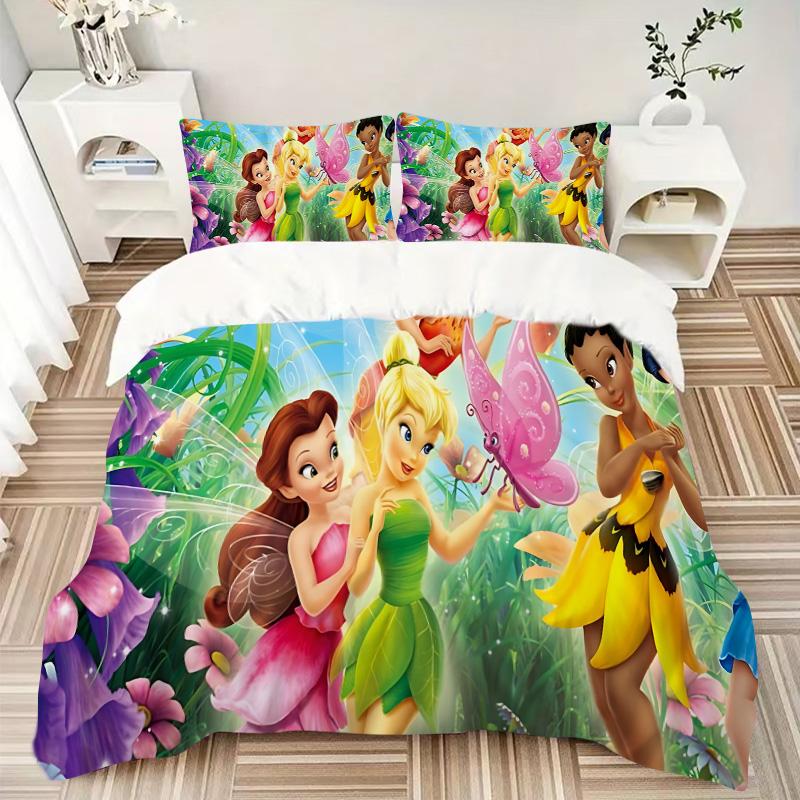 Fairy Friends Fantasy Garden Print 3Pcs Bedding Setduvet Cover With 2 Bedropillowcase Home Birthday Gift