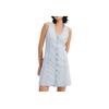 Levis Solid Color V-Neck Short Denim Sleeveless Dress Women Dresses Light-Blue A7600-0000