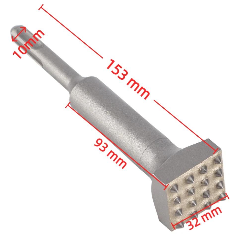 SDS Plus Shank Bush Hammer Bit Concrete Coating Remove Tool  Concrete Surface Preparation