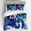 3D Digital Printing Animation Series Hatsune Quilt Cover Three-Piece Set Thickened