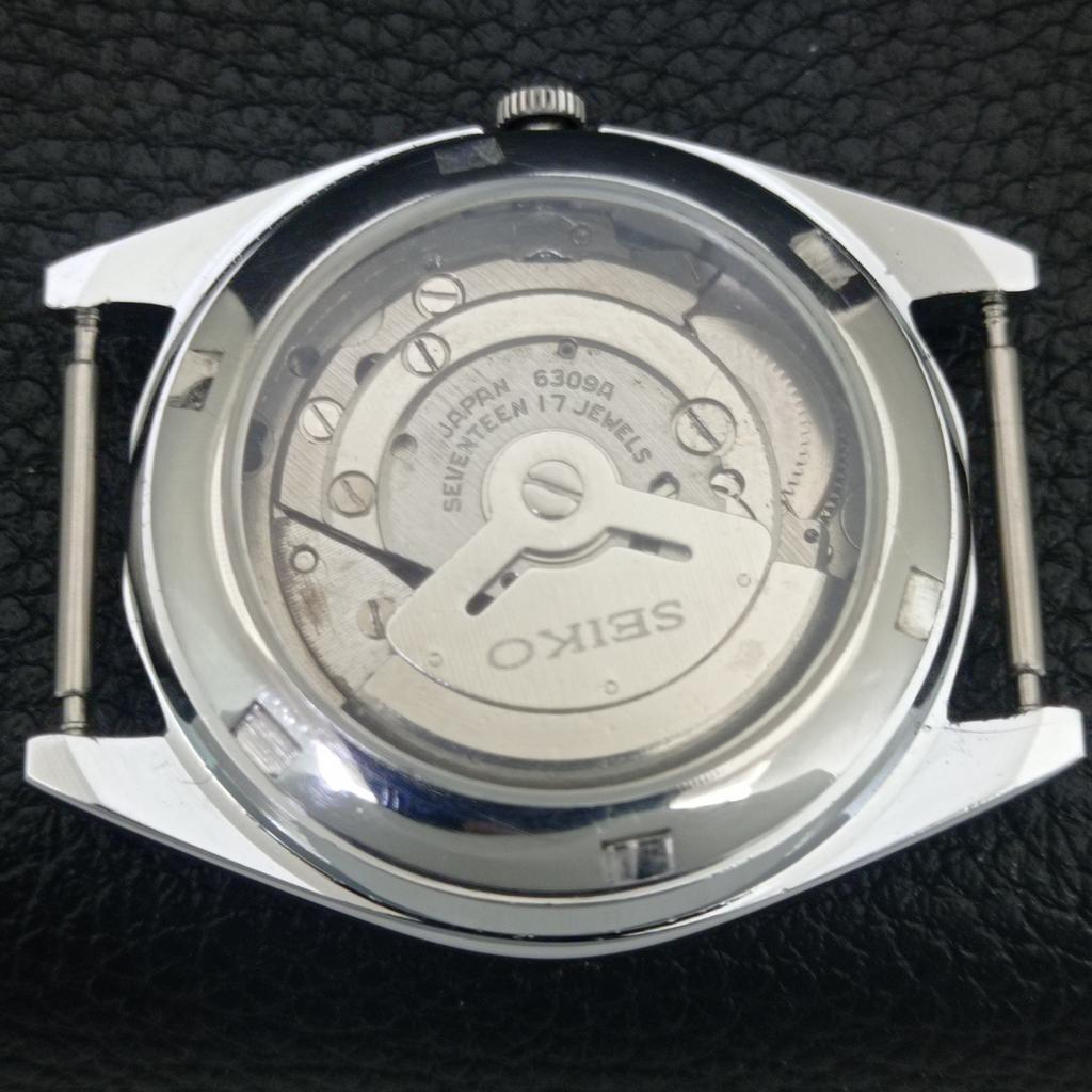 REFURBISHED VINTAGE SEIKO AUTOMATIC 6309A JAPAN MENS WHITE DIAL WATCH A442725-1