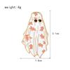 2Pcs Eye Drops Cartoon Brooch Ghost Creative Brooch Creative White Robe Gown Pattern