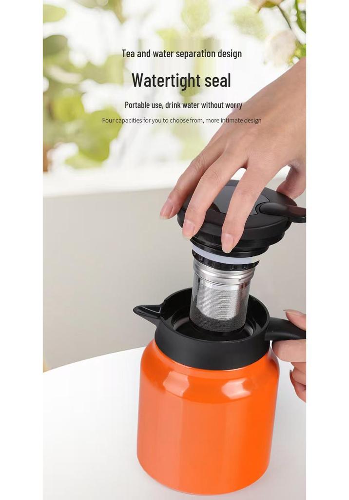 316 Stainless Steel Insulated Large Capacity Teapot with Handle for Home and Office