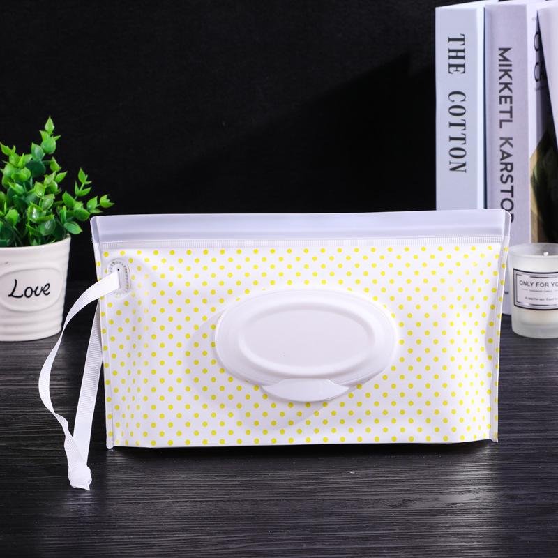 Waterproof EVA Baby Wipes Tissue Bag with Window and Pull-Out Design