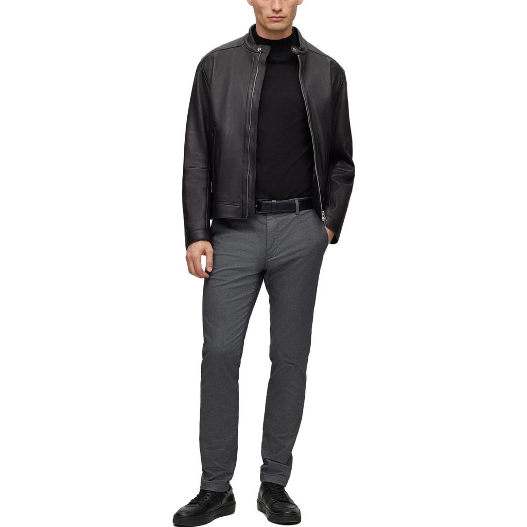 HUGO BOSS Casual Pants Men's Dark Gray Moderate Slim Fit Pants 50495598-047
