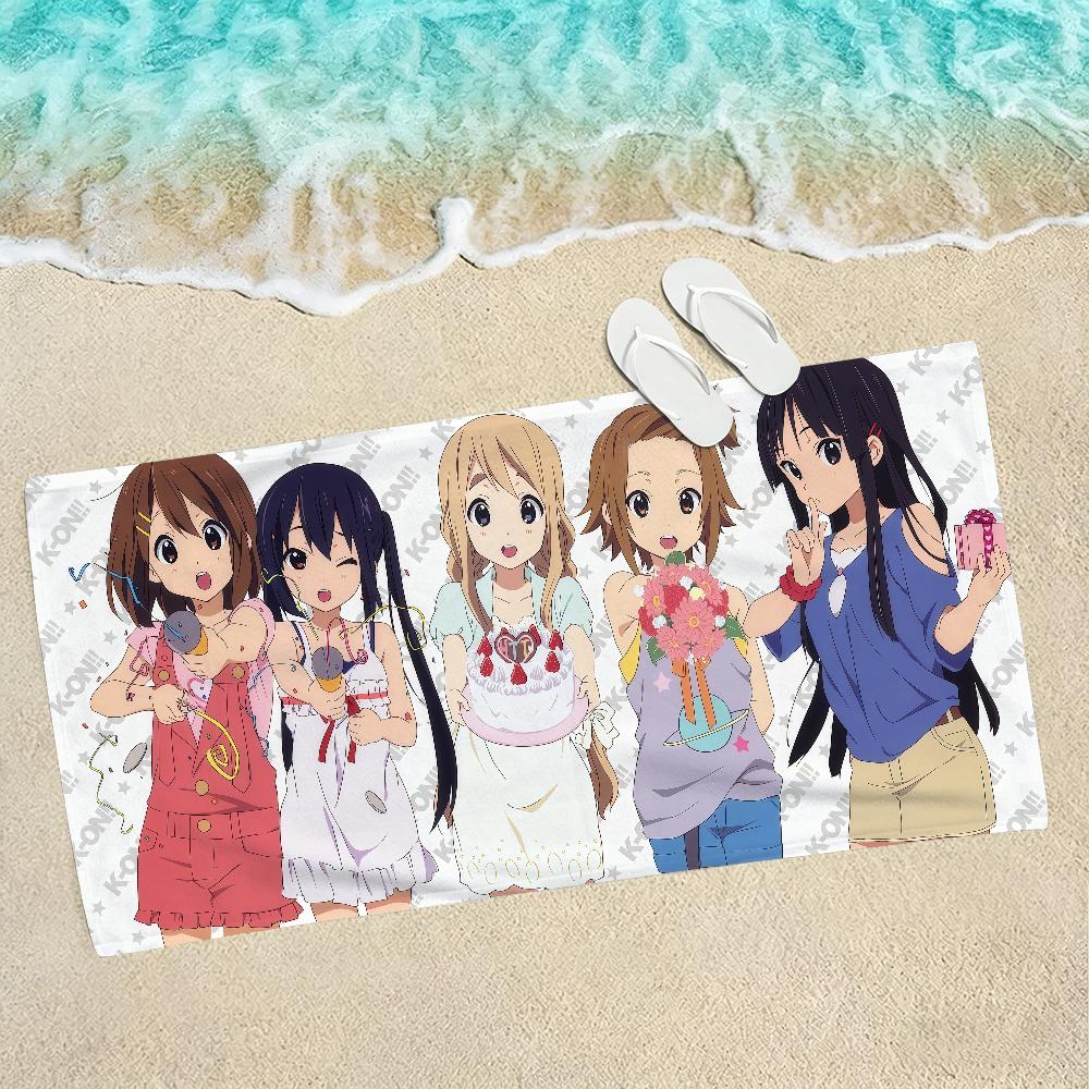 Anime Girl K-ON Beach Towel For Beaches Yoga Studios Gyms Hot Springs Swimming Pools And Picnics