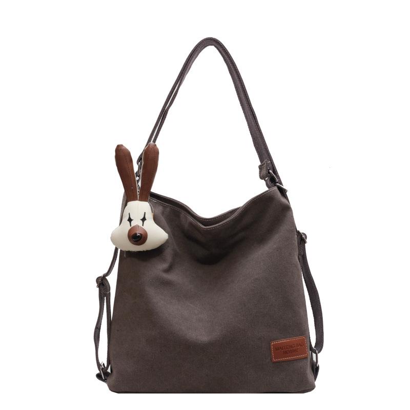 

Холщовая женская летняя сумка-тоут большой вместимости через плечо 2024