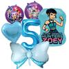 K-pop Demon Hunters Balloons Birthday Party Decoration Number 1-10 Baloon Set Kids Girls Korean Group Globals MIRA RUMI ZOEY Round Sensory Compression