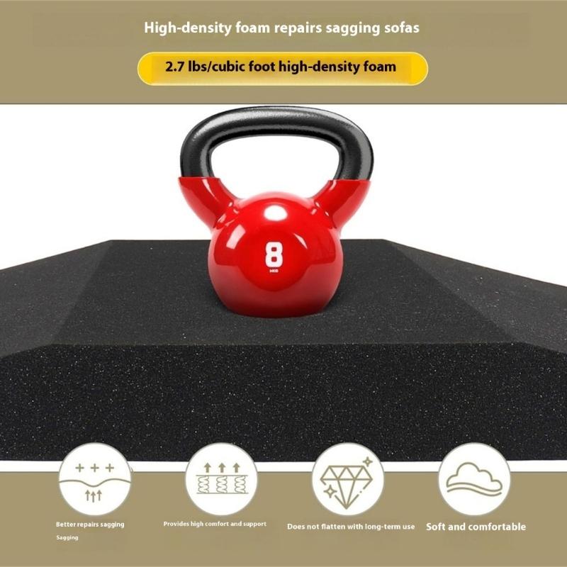 Reinforced Furniture Support Cushion for Sagging Couches Restores Shape Sturdy Foam Construction