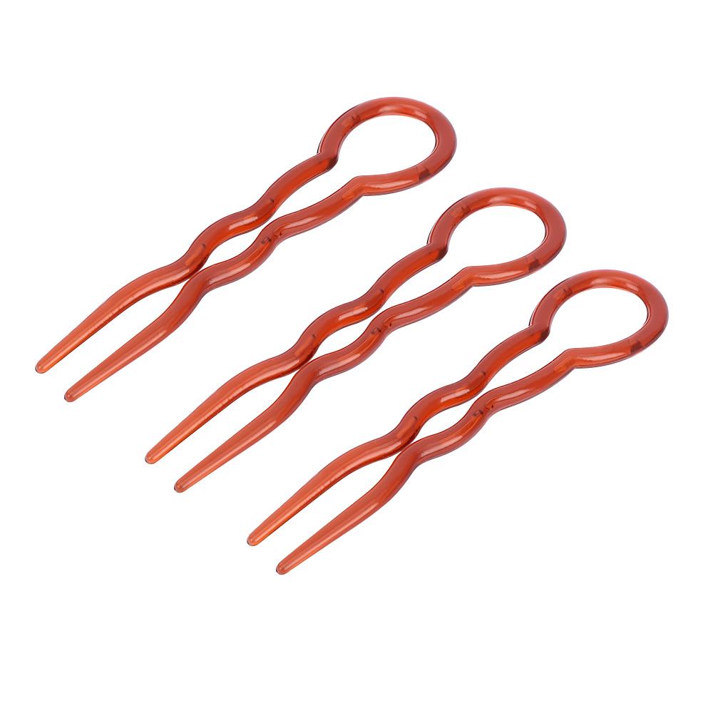 Haarzopf Twist Styling Friseurwerkzeuge U-Form Gabelwerkzeug Haarspangen Haargabel Haarnadel