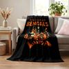 Cincinnati Bengals Decke Flanelldecke Weiche Gemütliche Plüschdecke für Sofa Bett Leichte Heimdekoration