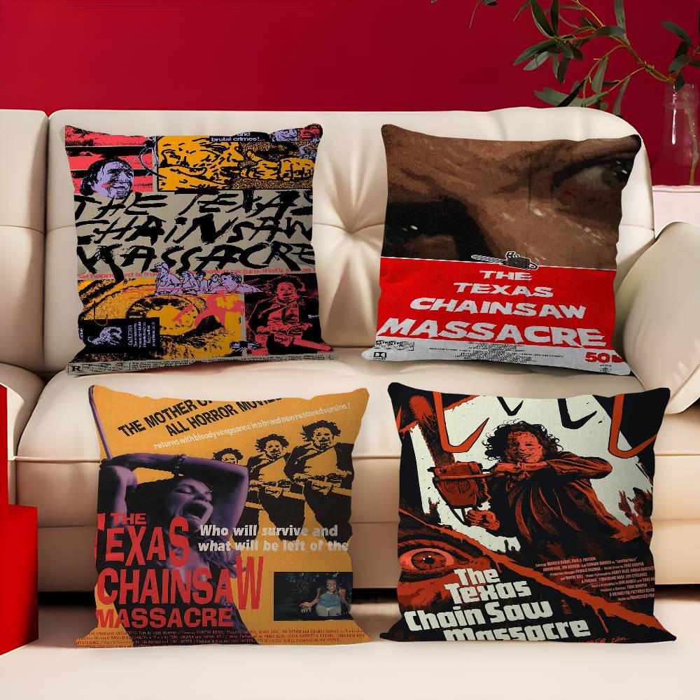 Movie T-Texas C-Chainsaw M-Massacre Pillow Cover Design cushion Cover decor Holiday Decorati