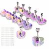 Magnetic Base Nail Stand 2 Base Nail Art Practice Holder Nail Display Stand  Nail Painting