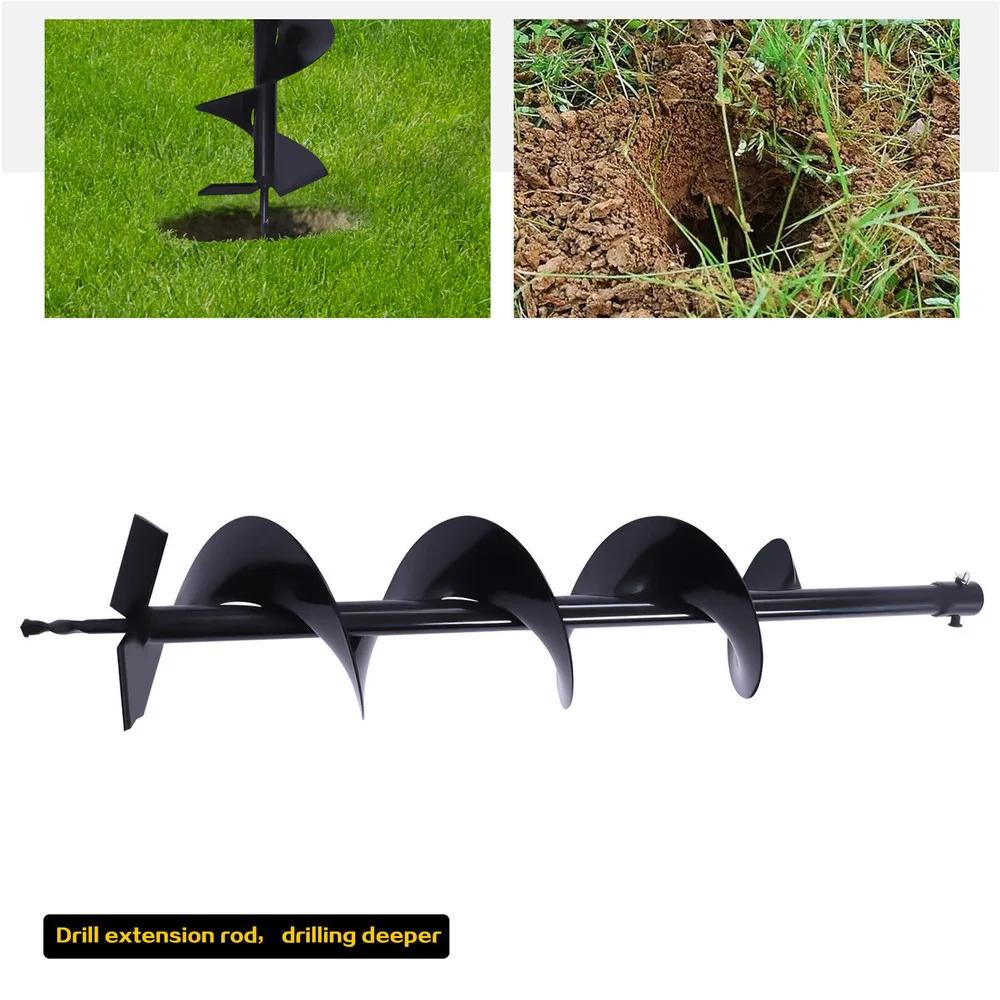 

Bymaocar Шнек 4 дюйма для бурения ям под столбы, запасной, литой стальной, инструмент для копания и посадки, аксессуар, высокая эффективность чёрный