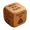 Office Stress-Relief Dice Funny Desk Work Dice Handmade Wooden Gag Gifts for Coworkers Workplace