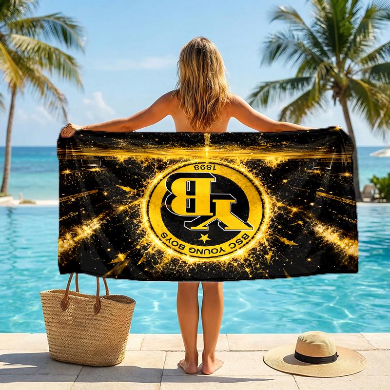 Bsc Young Boys Fashion Beach Towel: Ideal for Summer Adventures Soft, absorbent and quick drying suitable for swimming and bathing