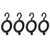 4pcs Wig Hangers Portable Black Wig Storage Racks Collapsible Wigs Hanging Display Stands
