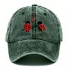 Pc Vintage Cartoon Ladybug Print Baseball Cap Lightweight Adjustable Mixed Colors Hat for Daily Wear  Gifts FatherS Day Mo