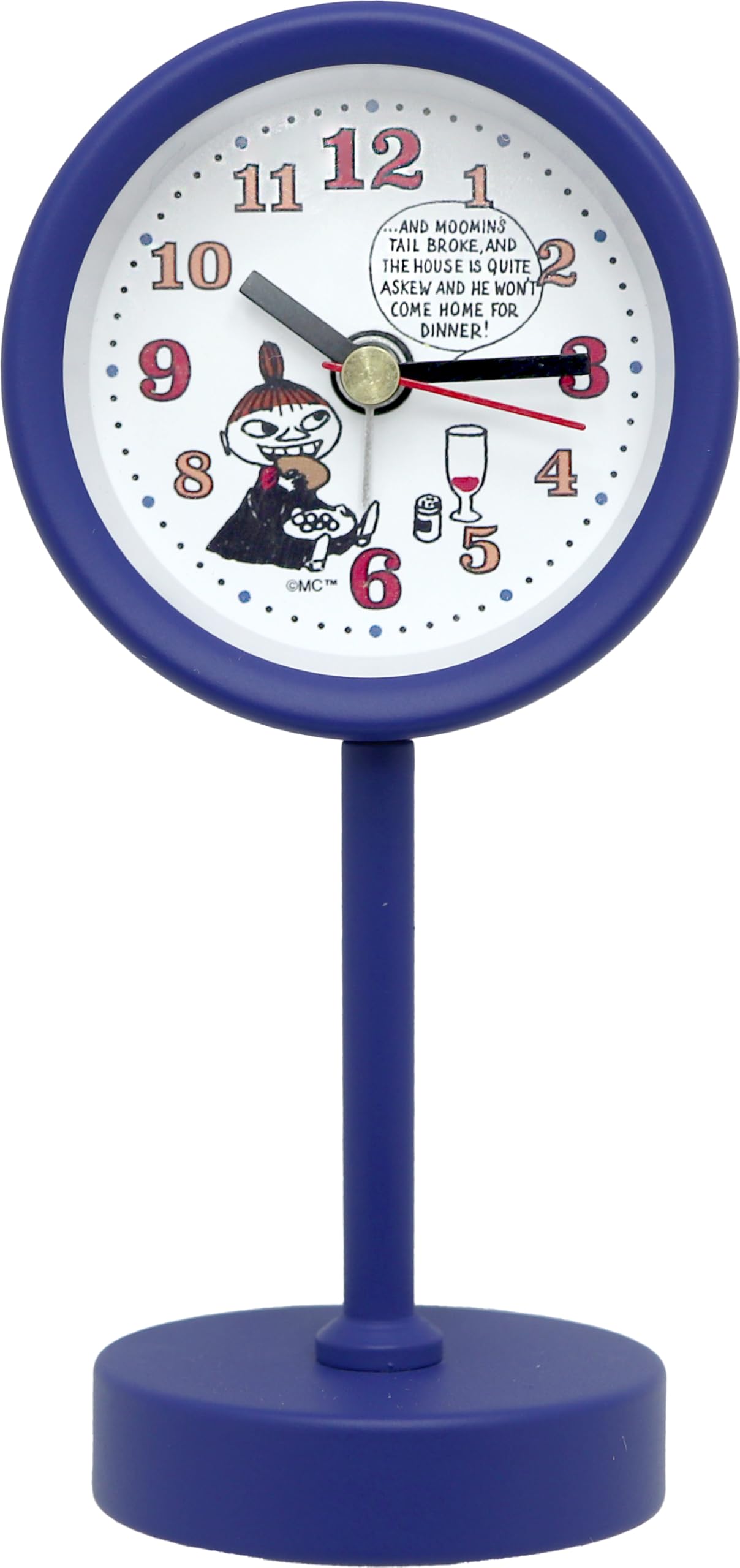 

Fieldwork Moomin Analog Stand Clock Y Little My Navy MOM016-2