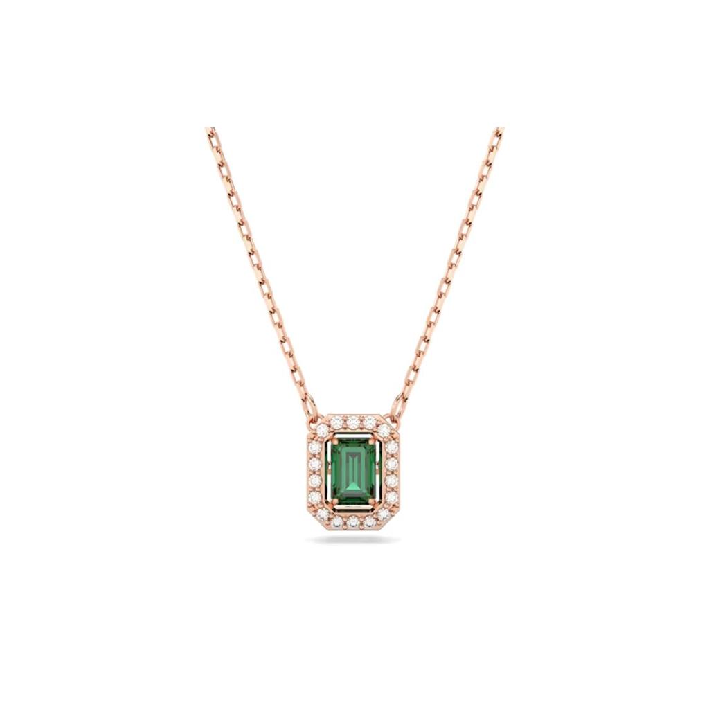 Swarovski Achtkantiger Schnitt Roségoldbeschichtete Halskette Damen Halskette 5650069