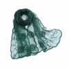Flower Pattern Retro Scarf Elegant Embroidered Flower Scarf New Lace Scarf  Casual Wear