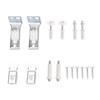 Complete Replacement Set Quick & Effective Repair Solution Bifold Door Hardware Repair Set Steel for Closet Entrances
