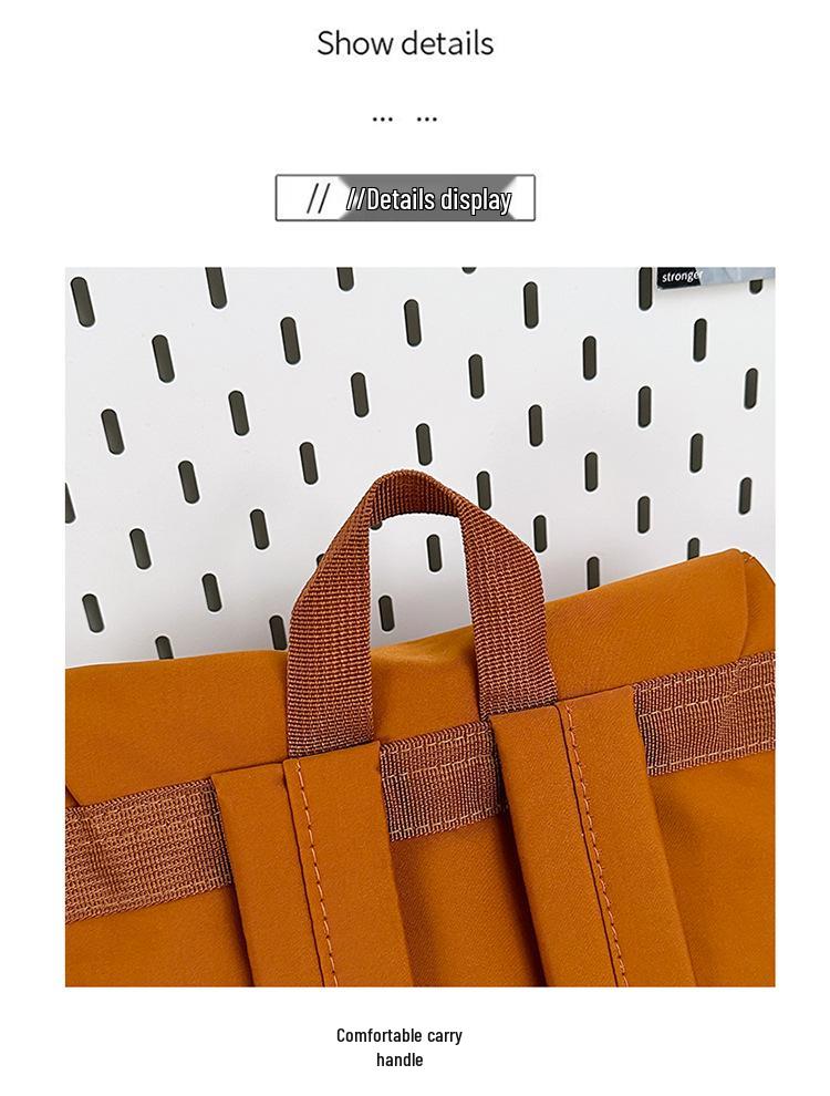 Trendy Cross-Border Color-Block Backpack – Large & Small Sizes for Casual Travel