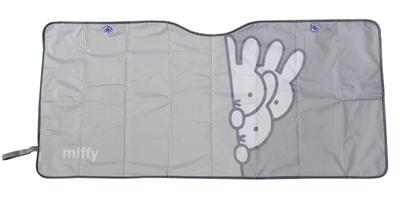 Miffy Sonnenschutz Miffy Nicot Windschutzscheibe Hitze und Licht Auto Charakter Aufklappbar 4, Sonnenschutz, Blockierend, Zubehör, Niedlich, LIC-MF0161 (Guck-guck Miffy)