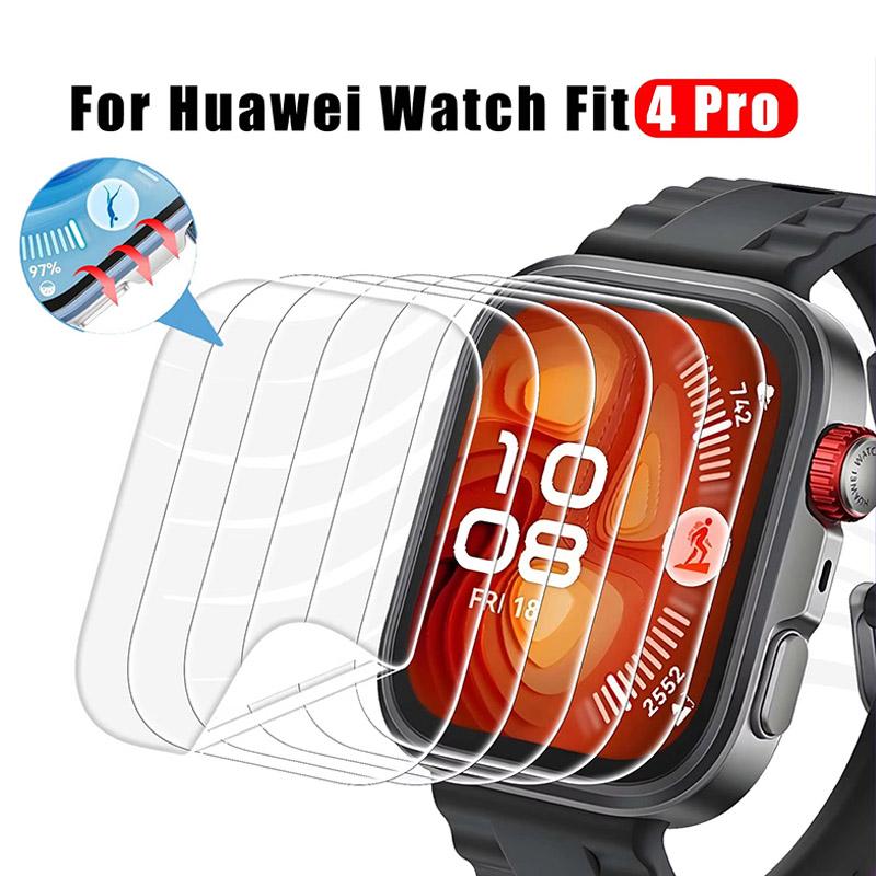 1/2 PCS Screen Protector for Huawei Watch Fit 4 film Anti-Scratch Tempered glass Protective TPU Soft for Huawei Watch Fit 4 pro