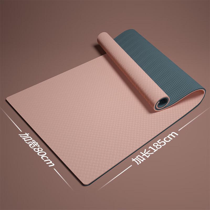 WEZHO Thickened TPE Yoga Mat with Alignment Lines