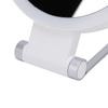 Double Sided LED Makeup Mirror 3000K 5500K 8000K Stepless Dimmable 1X 10X Magnifying Mirror with Foldable Handle