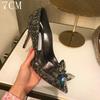 Fashion 2025 New Spring And Autumn Bridal Wedding Shoes Rhine-shaped High Heels Female Stiletto Crystal Pumps
