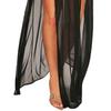 Swimsuit Cover Up Breathable See-through Mesh Solid Color Beach Cover Up for Swimming Pool