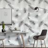 Purple Gray Feather Self-adhesive Wall Sticker Bedroom Background Wall Decoration Building Materials Self-adhesive Wallpaper
