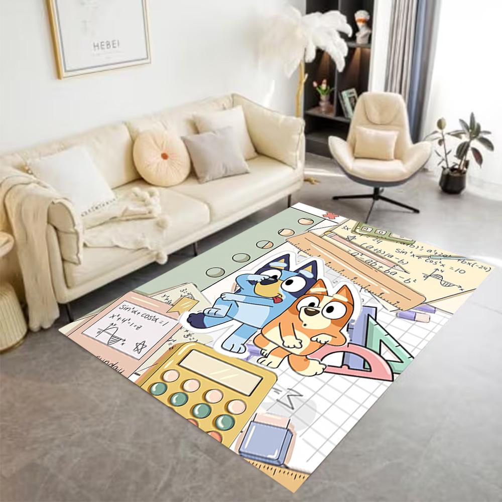 Bluey Bingo's Adventure Area Rug Suitable for Game Room Decorate room Study room Balcony Antislip Carpet Decorate Offices Spiritual Gift