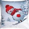 Winter Series Christmas Eve Linen Pillowcase Home Living Room Sofa Bedroom Cushion