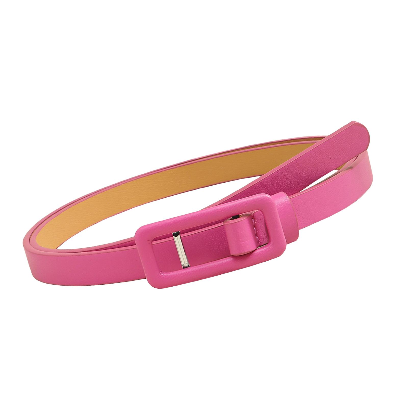 

Стильный регулируемый пояс из искусственной кожи для женщин, легкий тонкий пояс для повседневного офисного дорожного наряда красный