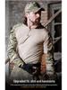 Plus-Size Tactical Camouflage Long-Sleeve Frog Suit Set (No Protective Gear)