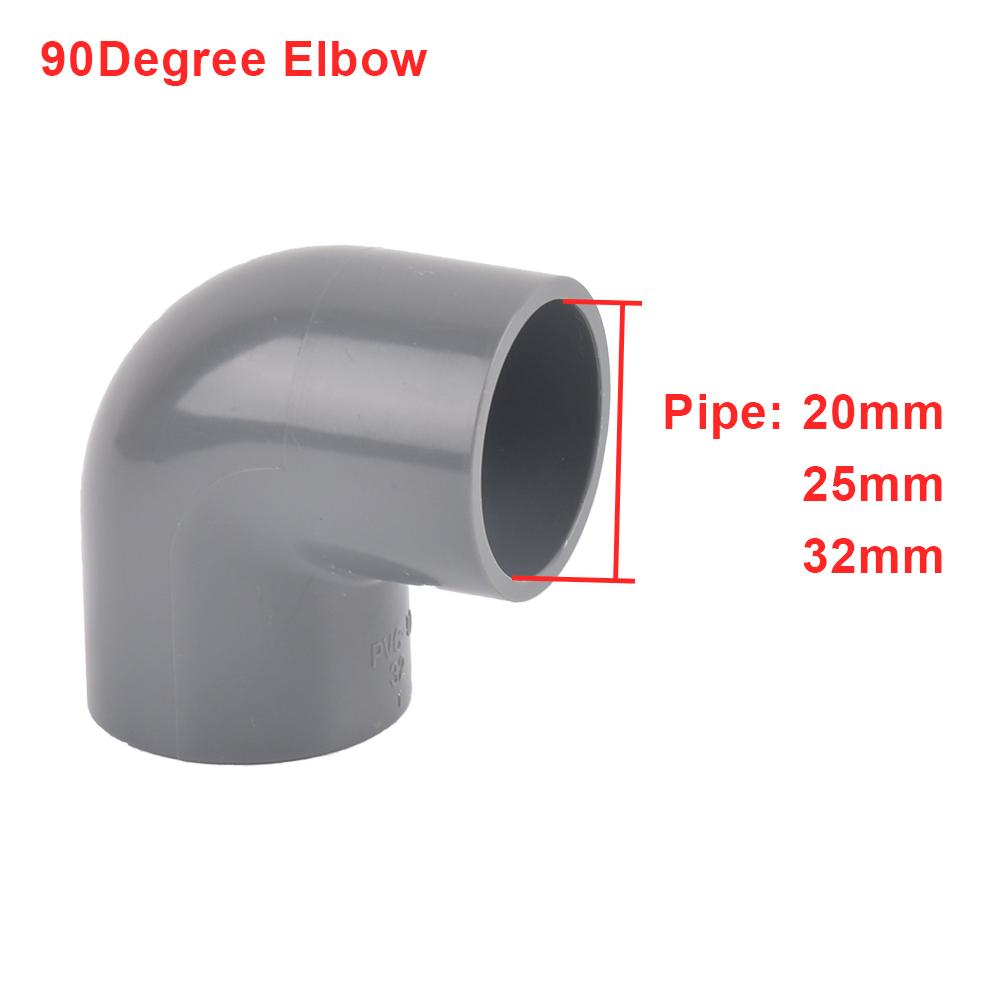 Vnitřní průměr 20 25 32mm PVC potrubní spojka přímá koleno T kus vodovodní potrubní adaptér domácí kutilská trubka 3 4 5 6 cest