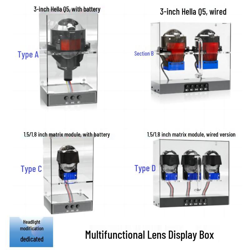 LED Lens Display & Test Stand for Headlight Upgrades