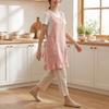 Widened Shoulder Straps Cotton-Linen Apron Stain-Resistant Kitchen Work Apron  Gardening Use