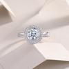 S925 Silver Ring Moissanite High Set Ring Gold Plated Ring Panyu