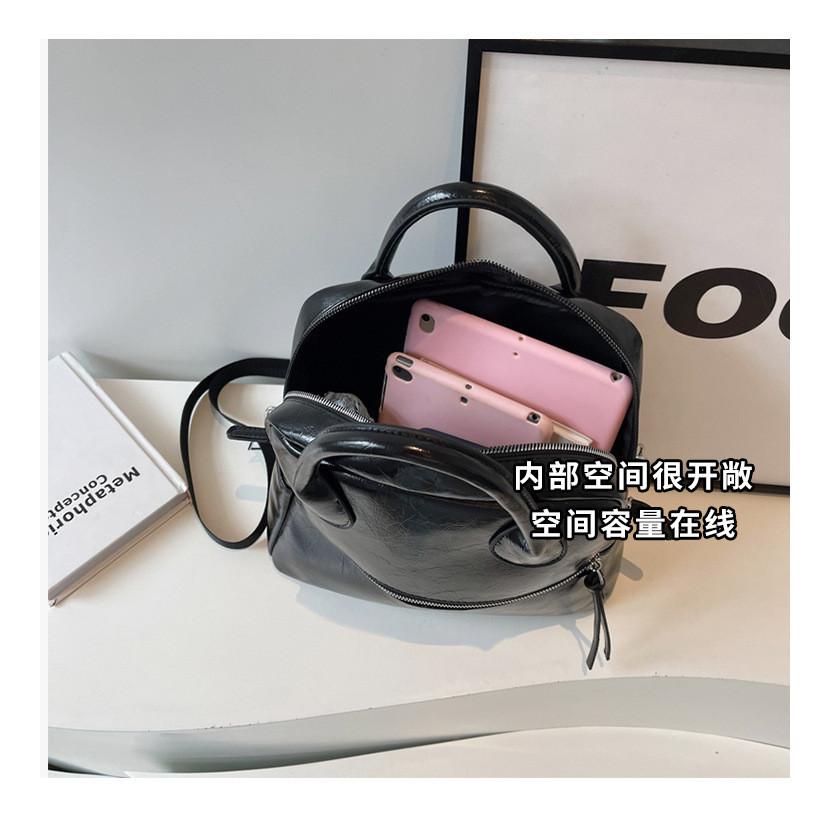 IELGY Korean version of fashion backpack, large-capacity high-end sense travel college students class commuter backpack