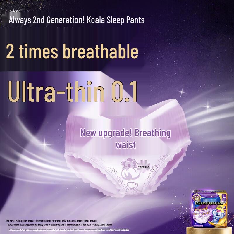 Whisper Koala Overnight Sanitary Pants