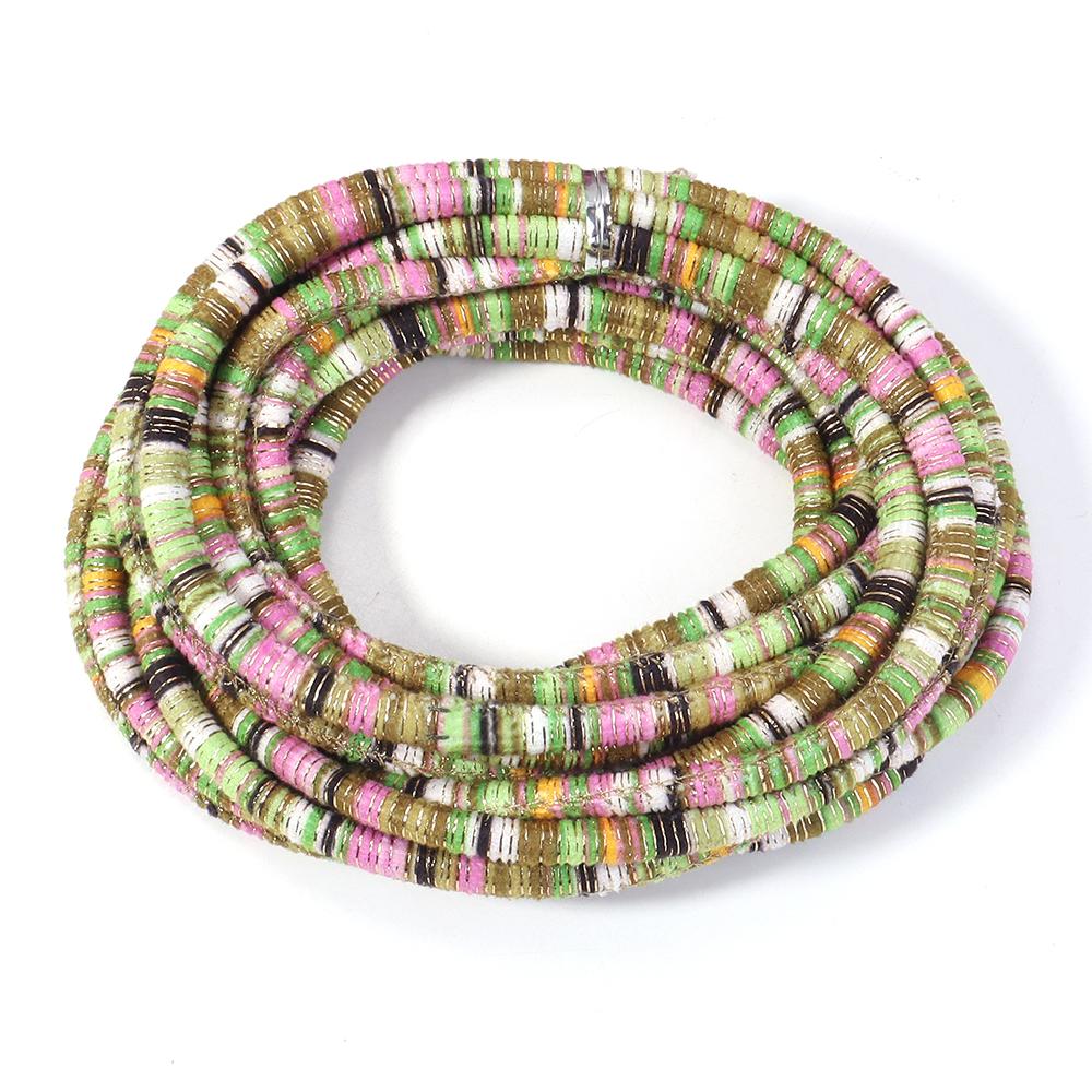 5Yards 6mm Round Cotton Cord Colorful Handmade Ethnic Style String Rope For DIY Jewelry Making Sewing Clothing Decor Accessories